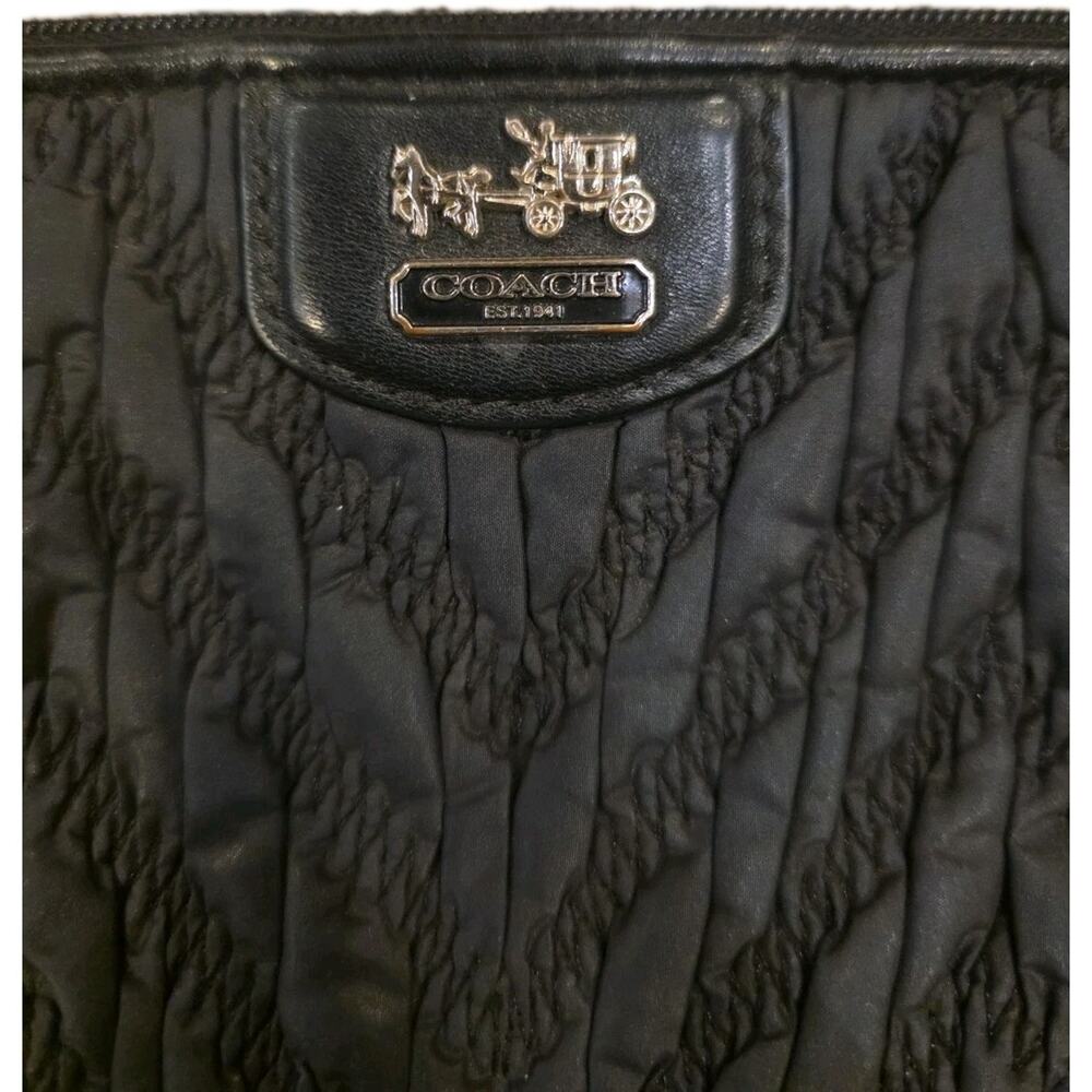 A Coach 70th Anniversary Limited Edition Chevron Madison Wristlet 8X4”